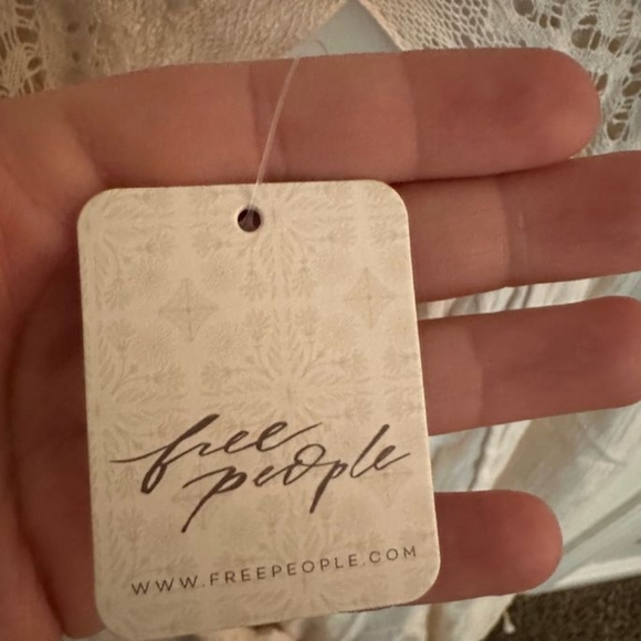 RARE Free People Endless Summer X's and O's Maxi Dress Cream Cutout Lace - Picture 12 of 14